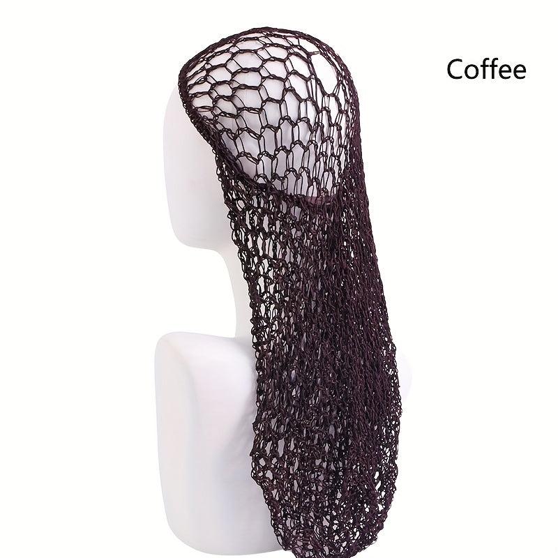 Women Hand Crochet Hair Net Elastic Vintage Style Hair Net