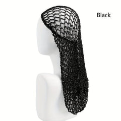 Women Hand Crochet Hair Net Elastic Vintage Style Hair Net