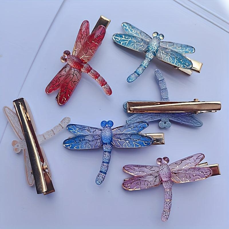 Dragonfly Resin Hair Clip Summer Barrette Animal Hair Slides Clip