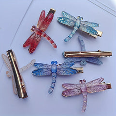 Dragonfly Resin Hair Clip Summer Barrette Animal Hair Slides Clip