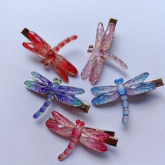 Dragonfly Resin Hair Clip Summer Barrette Animal Hair Slides Clip