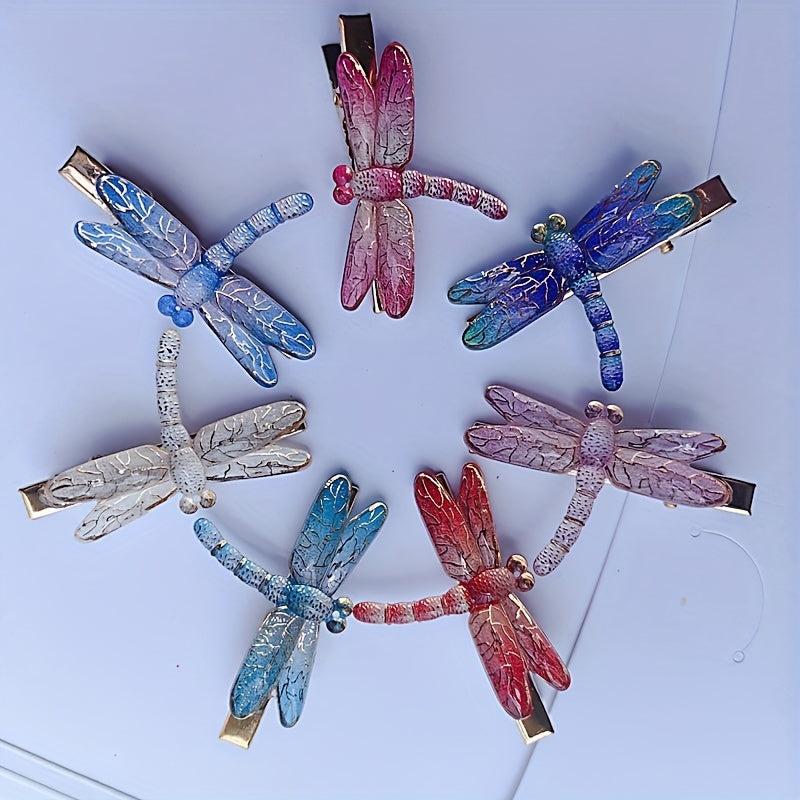 Dragonfly Resin Hair Clip Summer Barrette Animal Hair Slides Clip