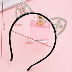 Rhinestone Cat Ears Headband Hair Accessory