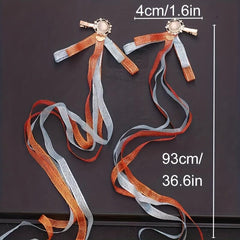 Vintage Hair Clip with Long Streamer Ribbon Hair Accessories