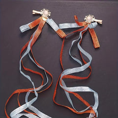 Vintage Hair Clip with Long Streamer Ribbon Hair Accessories