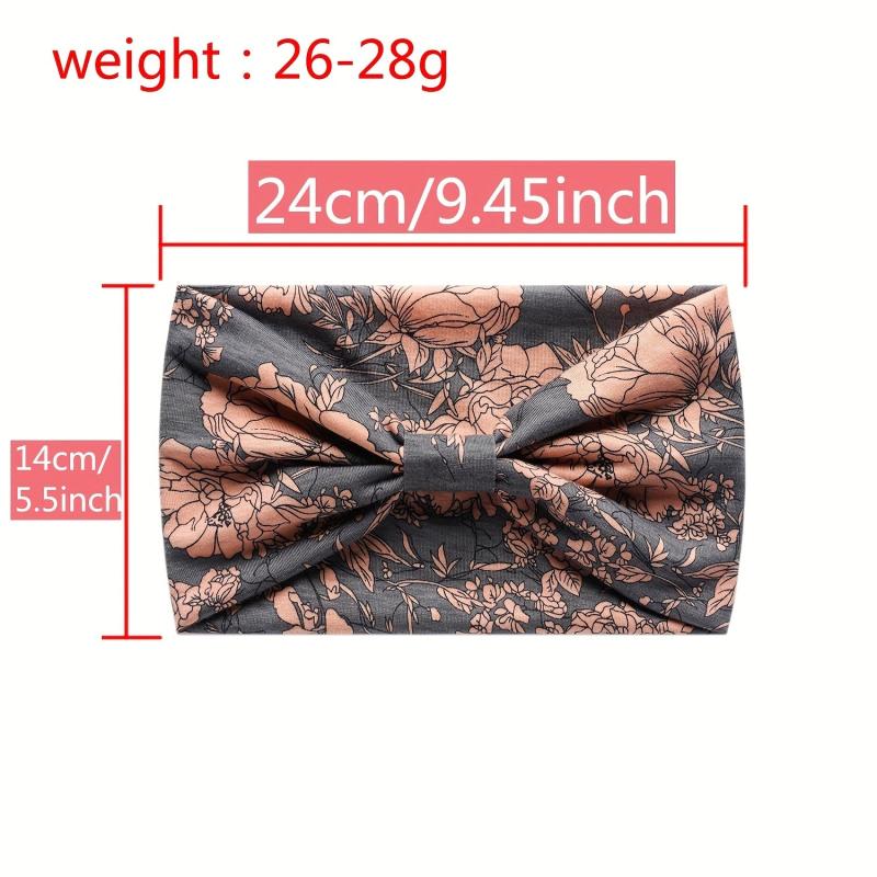 Boho Yoga Sports Hairband Sweatband Elastic Headband