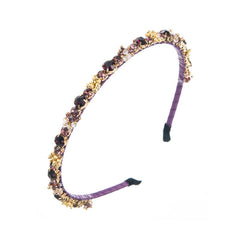 Baroque Crystal Rhinestone Decor Headband Glitter Head Hoop For Women