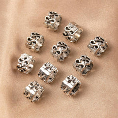 10 Vintage Gold Hair Rings for Braids Hair Cuff Accessories