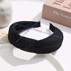 Colourful Bowknot Headband Wide Hair Hoop for Women Girls