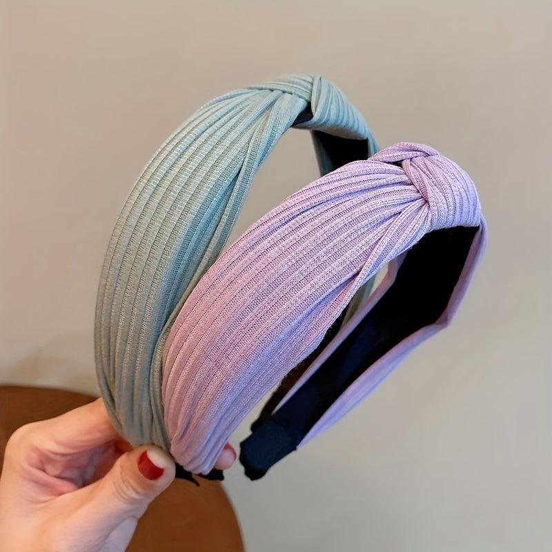 Colourful Bowknot Headband Wide Hair Hoop for Women Girls