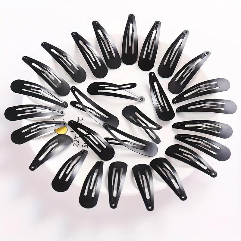 20pcs Solid Hair Clips Hair Snap Clip Non Slip Hair Decoration Accessories