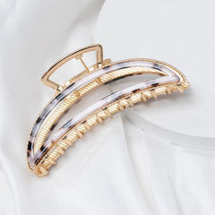 Acetate Large Hair Claw Metal Hollowed Shark Claw Women's Hair Accessories