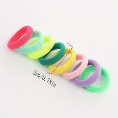 100pcs Small Hair Tie Rubber Band Children's Hair Rope No Hurt To Hair