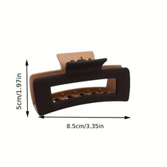 Large Rectangle Hair Claw Hollow Shark Claw Non slip Ponytail Holder