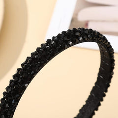 Beaded Headband Solid Hairband Party Prom Hair Accessories