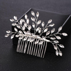 Crystal Pearl Bridal Hair Comb Wedding Accessory