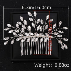 Crystal Pearl Bridal Hair Comb Wedding Accessory
