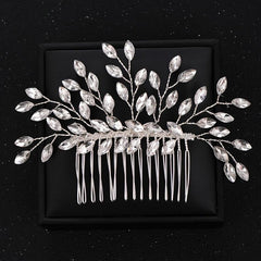 Crystal Pearl Bridal Hair Comb Wedding Accessory