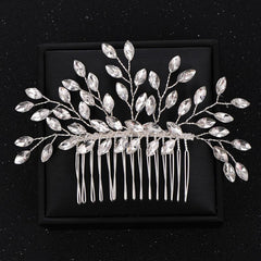 Crystal Pearl Bridal Hair Comb Wedding Accessory