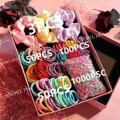 Hair Accessories Set Rubber Band Hair Tie Scrunchie Set