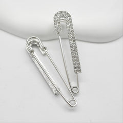 Rhinestone Safety Pins Brooches Women Girls Clothing Decoration