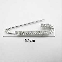 Rhinestone Safety Pins Brooches Women Girls Clothing Decoration