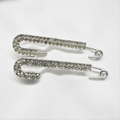 Rhinestone Safety Pins Brooches Women Girls Clothing Decoration