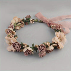 Fabric Garland Headwear Lace Flower Headband Summer Beach Headdress