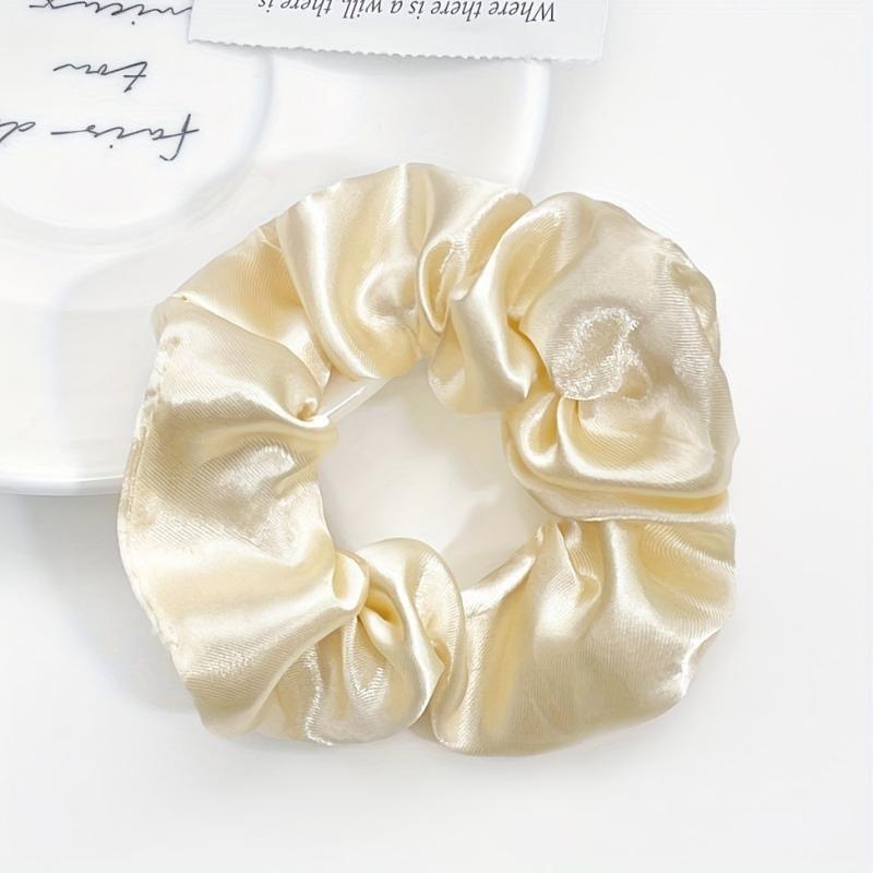 8pcs Satin Scrunchies Hair Tie Elastic Ponytail Holder Hair Accessories