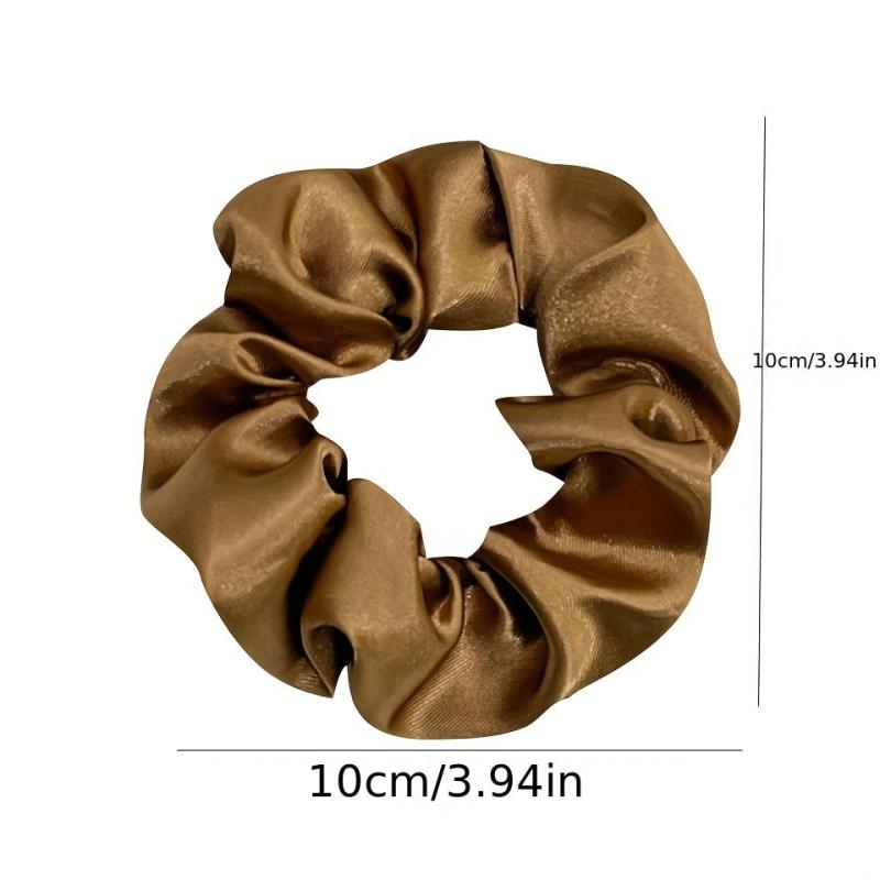 8pcs Satin Scrunchies Hair Tie Elastic Ponytail Holder Hair Accessories