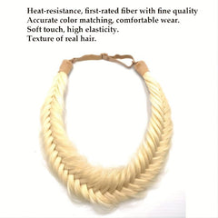 Braided Hair Band 9 Strands Wig Headband Synthetic Wig Hair Accessories