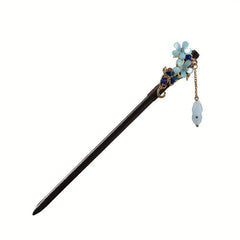 Chinese Style Flower Hair Clip Hair Stick Ponytail Holder for Women