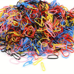 500Pcs Colorful Rubber Bands Hair Tie Elastic Hair Rope Girls Kids