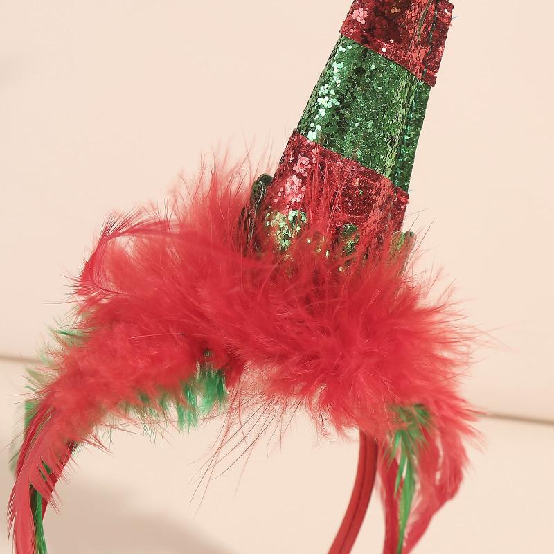 1pc Christmas Hat Headband Festive Party Costume Accessory