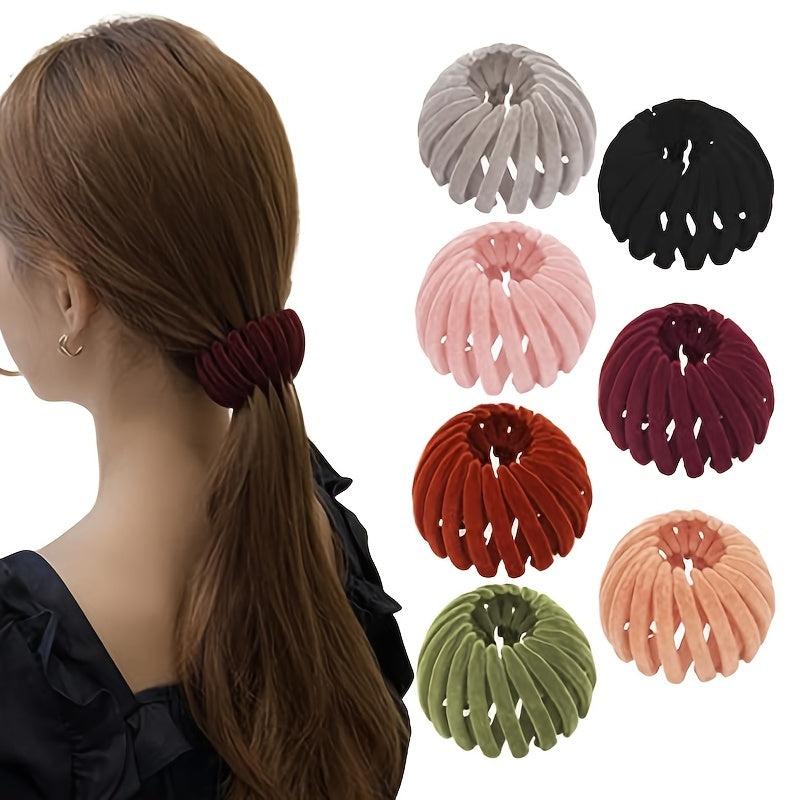 Birds Nest Magic Hair Clip Stretchy Hair Claw Bun Ponytail Holder