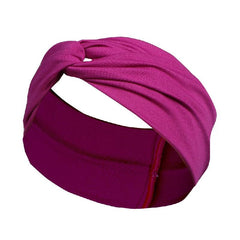 Solid Knotted Hairband Women's Headband Sweat Absorbing Sports Yoga Hair Accesso