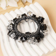 Crystal Hair Tie Head Rope Head Jewelry Rubber Band Ponytail Holder Hair Accesso