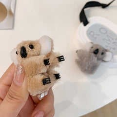 Koala Hair Claw Fluffy Banana Clip Hairgrip Non Slip Hair Accessory