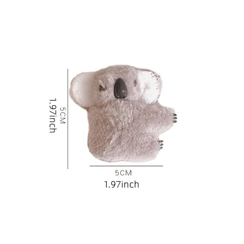 Koala Hair Claw Fluffy Banana Clip Hairgrip Non Slip Hair Accessory