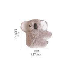 Koala Hair Claw Fluffy Banana Clip Hairgrip Non Slip Hair Accessory