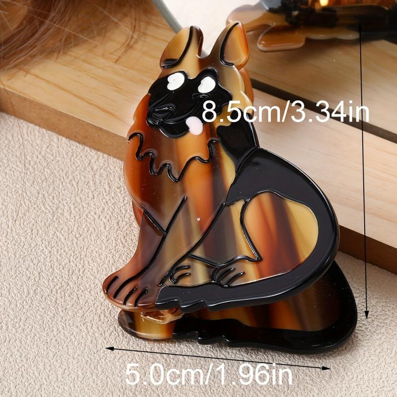 Cartoon Dog Shaped Hair Claw for Women Girls