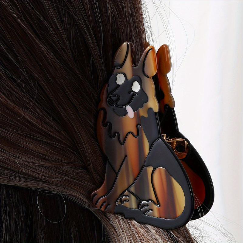 Cartoon Dog Shaped Hair Claw for Women Girls