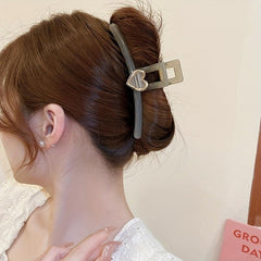 Acrylic Large Hair Claw Women's Back Head Hair Clip Style Shark Claw