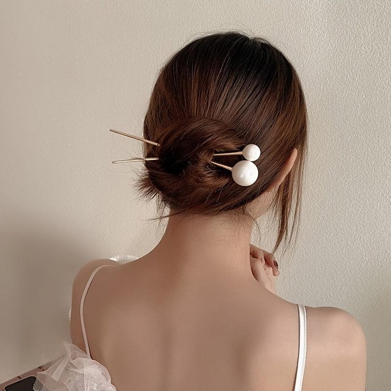 Faux Pearl Hair Pin Minimalist Hairpin Hair Accessories