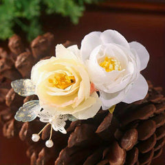 Silky Flower Hair Clip Bridal Wedding Hair Accessories