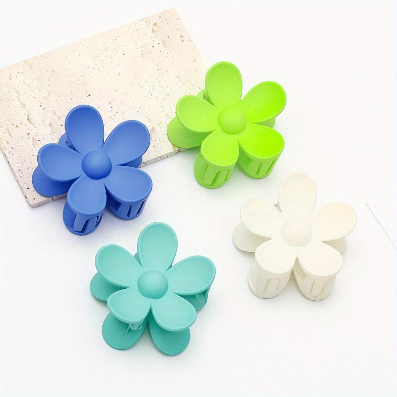 Creative Flower Hair Claw Matte Hair Claws For Ladies And Girls