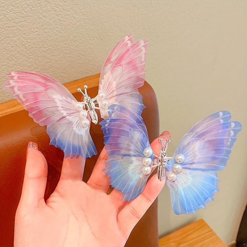 Butterfly Knot Hair Clip Sweet Duck Billed Hair Accessories