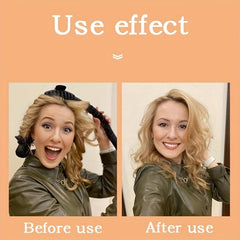 Minimalist Solid Hair Curler Heatless Curling Headband Silk Hair Roller