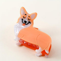 Acrylic Dog Shape Hair Claw Clip