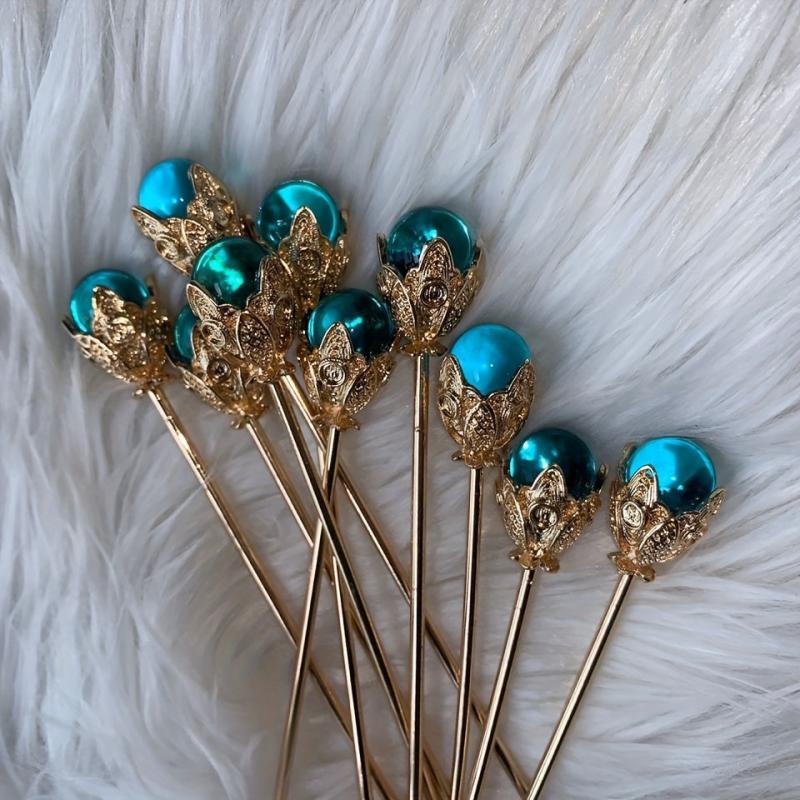 Ancient Style Golden Stick Hairpin Daisy Hairpin Straight Hairpin